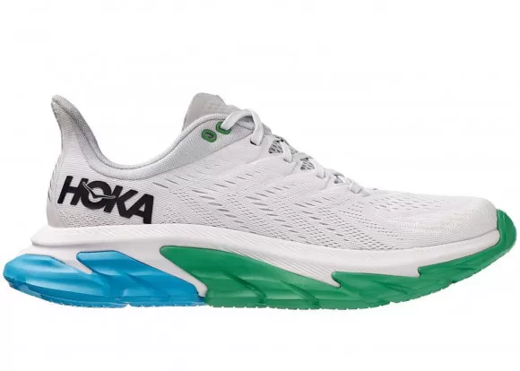 Hoka One One HOKA Women's Clifton Edge Shoes In White/Green 1 Hoka One One HOKA Women's Clifton Edge Shoes In White/Green