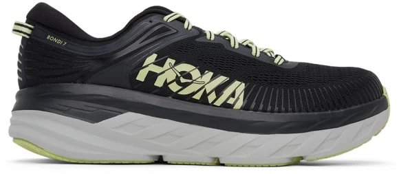 Hoka One One HOKA Men's Bondi 7 Shoes In Blue Graphite/Butterfly 1 Hoka One One HOKA Men's Bondi 7 Shoes In Blue Graphite/Butterfly