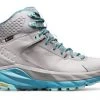 Hoka One One HOKA Women's Sky Kaha Gore-Tex Hiking Shoes In Frost Gray/Aqua Haze