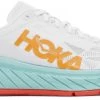 Hoka One One HOKA Men's Carbon X 2 Shoes In White/Blazing Orange