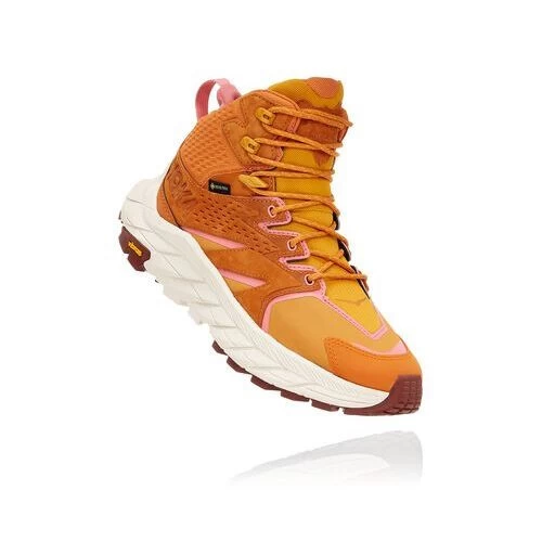 Hoka One One HOKA Women's Anacapa Mid Gore-Tex Hiking Shoes In Desert Sun/Golden Yellow 1 Hoka One One HOKA Women's Anacapa Mid Gore-Tex Hiking Shoes In Desert Sun/Golden Yellow