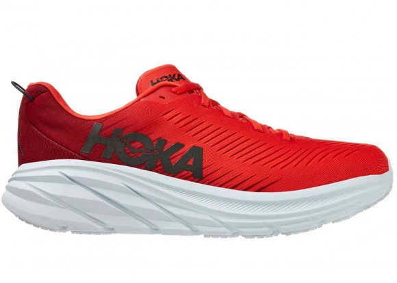 Hoka One One HOKA Men's Rincon 3 Shoes In Rhubarb/Fiesta 1 Hoka One One HOKA Men's Rincon 3 Shoes In Rhubarb/Fiesta