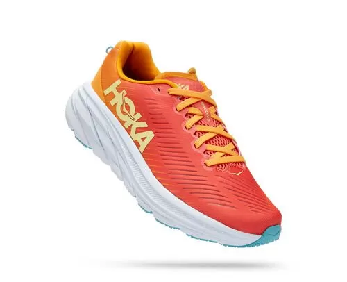 Hoka One One HOKA Women's Rincon 3 Shoes In Camellia/Radiant Yellow 1 Hoka One One HOKA Women's Rincon 3 Shoes In Camellia/Radiant Yellow