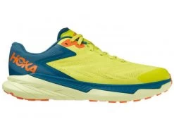 Hoka One One HOKA Men's Zinal Trail Running Shoes In Evening Primrose/Blue Coral