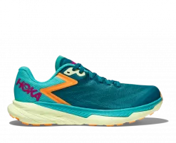 Hoka One One HOKA Women's Zinal All-Terrain Running Shoes In Deep Lake/Ceramic