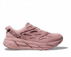 Hoka One One HOKA Clifton L Suede Shoes In Pale Mauve