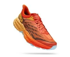 Hoka One One HOKA Men's Speedgoat 5 All-Terrain Running Shoes In Puffin's Bill/Amber Yellow