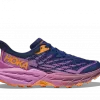 Hoka One One HOKA Women's Speedgoat 5 Hiking Shoes In Bellwether Blue/Cyclamen