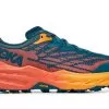 Hoka One One HOKA Women's Speedgoat 5 All-Terrain Running Shoes In Blue Coral/Camellia
