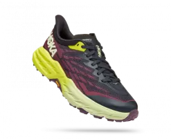 Hoka One One HOKA Women's Speedgoat 5 All-Terrain Running Shoes In Blue Graphite/Evening Primrose