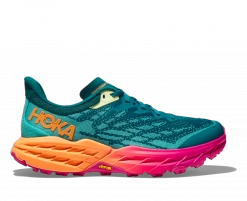 Hoka One One HOKA Women's Speedgoat 5 Hiking Shoes In Deep Lake/Ceramic