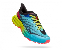 Hoka One One HOKA Women's Speedgoat 5 Hiking Shoes In Scuba Blue/Black