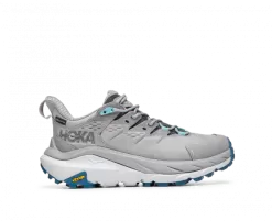 Hoka One One HOKA Women's Kaha 2 Low GORE-TEX Hiking Shoes In Sharkskin/Blue Coral