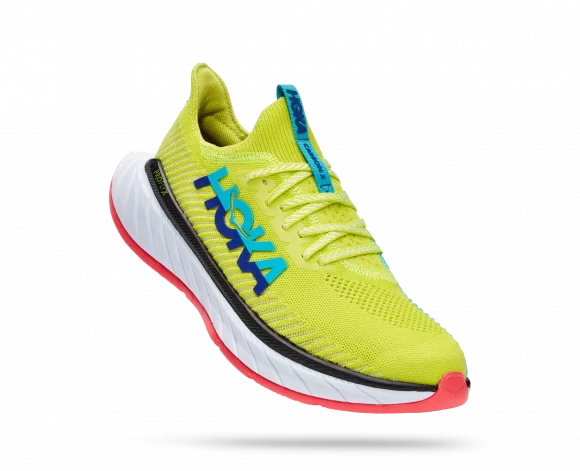Hoka One One HOKA Men's Carbon X 3 Running Shoes In Evening Primrose/Scuba Blue 1 Hoka One One HOKA Men's Carbon X 3 Running Shoes In Evening Primrose/Scuba Blue