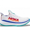 Hoka One One HOKA Women's Carbon X 3 Running Shoes In White/Flame