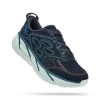 Hoka One One HOKA Clifton L Embroidery Shoes In Blue Glass/Radiant Yellow