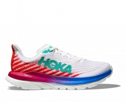 Hoka One One HOKA Men's Mach 5 Running Shoes In White/Flame