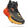 Hoka One One HOKA Men's Speedgoat 5 Mid GORE-TEX All-Terrain Running Shoes In Blue Graphite/Amber Yellow