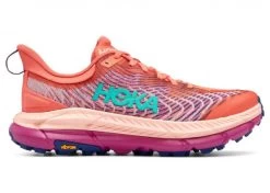 Hoka One One HOKA Women's Mafate Speed 4 Trail Running Shoes In Camellia/Peach Parfait