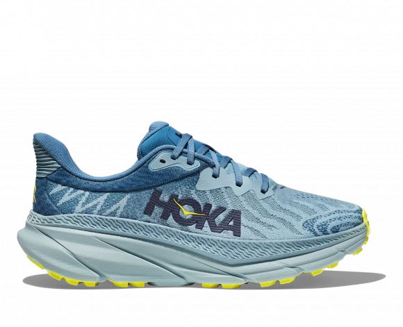 Hoka One One HOKA Men's Challenger 7 Running Shoes In Stone Blue/Evening Primrose 1 Hoka One One HOKA Men's Challenger 7 Running Shoes In Stone Blue/Evening Primrose