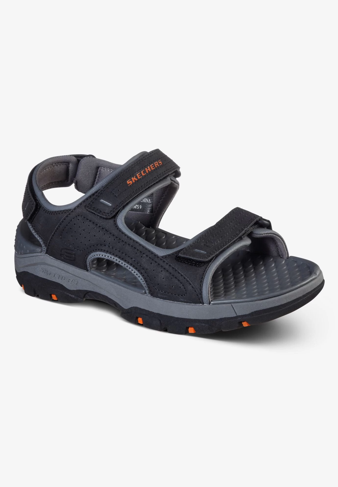 Skechers Relaxed Fit Tresmen - Garo Sandal Black Big M 9 1 Skechers Relaxed Fit Tresmen - Garo Sandal Black Big M 9