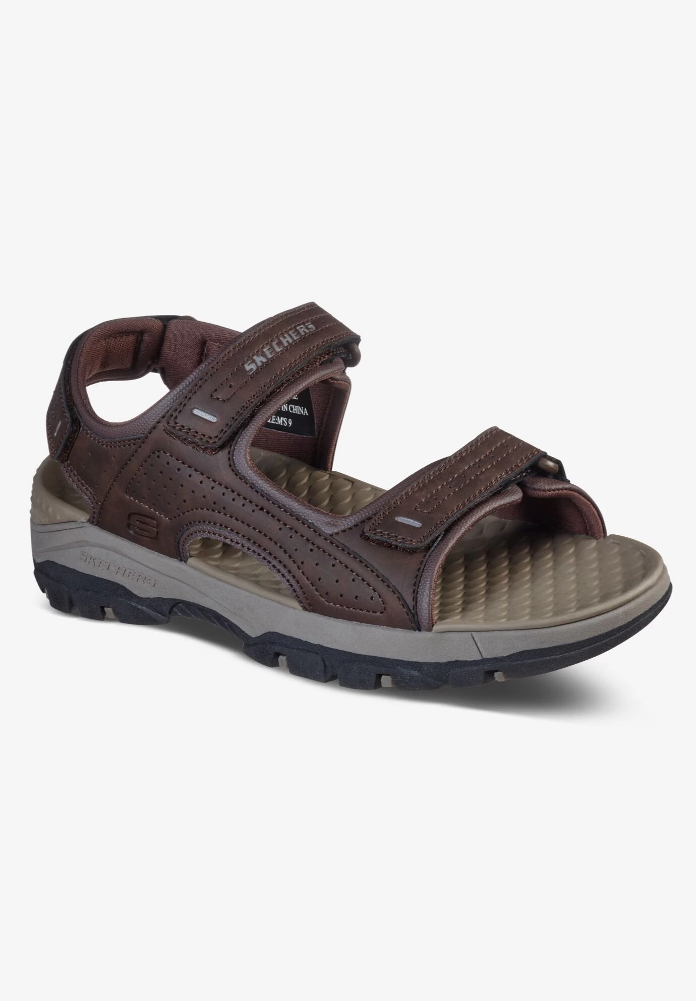 Skechers Relaxed Fit Tresmen - Garo Sandal Brown Big WW 11 1 Skechers Relaxed Fit Tresmen - Garo Sandal Brown Big WW 11