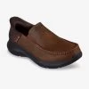 Skechers Casual Leather Slip-Ins Dark Brown Leather Big M 11