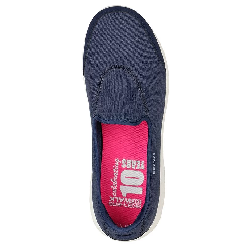 Skechers Women's Go Walk Classic - Ideal Sunset Slip-On Runners Navy 4 Skechers Women's Go Walk Classic - Ideal Sunset Slip-On Runners Navy - Image 4