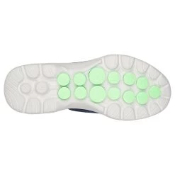 Skechers Women's Go Walk 6 - Glimmering Slip-On Runners Navy / Green -Fashion Shoes Shop 124502 nvgr c large