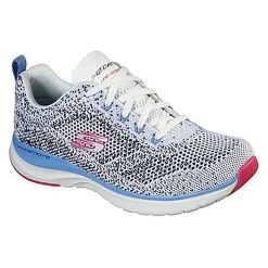 Skechers Women's Ultra Groove Trainers White / Black / Multi -Fashion Shoes Shop 149019 wbmt small