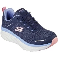 Skechers Women's D'Lux Walkers Navy / Multi -Fashion Shoes Shop 149336 nvmt large