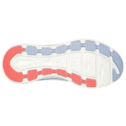 Skechers Women's Relaxed Fit: D'Lux Walker - Fresh Finesse Runners White / Pink / Blue -Fashion Shoes Shop 149368 wpbl c large