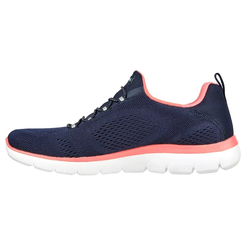 Skechers Women's Summits - Perfect Views Runners Navy / Neon Pink 2 Skechers Women's Summits - Perfect Views Runners Navy / Neon Pink - Image 2