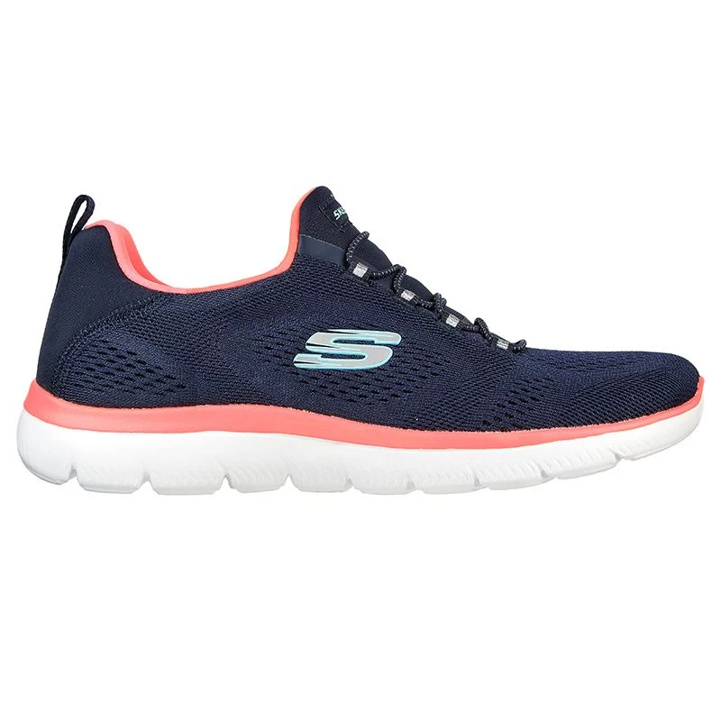 Skechers Women's Summits - Perfect Views Runners Navy / Neon Pink 1 Skechers Women's Summits - Perfect Views Runners Navy / Neon Pink