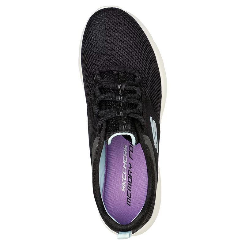 Skechers Women's Dynamight 2.0 Momentous Runners Black / Aqua 4 Skechers Women's Dynamight 2.0 Momentous Runners Black / Aqua - Image 4