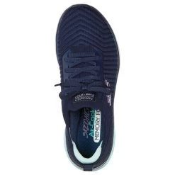 Skechers Women's Glide Step Sport Level Up Trainers Navy / Aqua 8 Skechers Women's Glide Step Sport Level Up Trainers Navy / Aqua -Fashion Shoes Shop 149553 nvaq b large