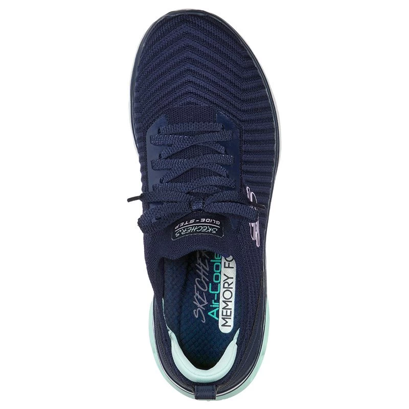 Skechers Women's Glide Step Sport Level Up Trainers Navy / Aqua 4 Skechers Women's Glide Step Sport Level Up Trainers Navy / Aqua - Image 4