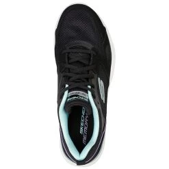 Skechers Women's Skech-Air Dynamic Carefree Way Trainers Black / Mint -Fashion Shoes Shop 149663 bkmn b large