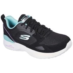 Skechers Women's Skech-Air Dynamic Carefree Way Trainers Black / Mint -Fashion Shoes Shop 149663 bkmn large