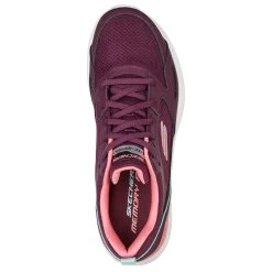Skechers Women's Skech-Air Dynamic Carefree Way Trainers Burgundy / Pink -Fashion Shoes Shop 149663 bupk b large