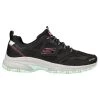 Skechers Women's Hillcrest Pure Escapade Walking Shoes Black Leather / Mesh / Multi Trim