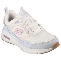Skechers Women's Skech-Air Court Cool Avenue Runners Natural White / Blue -Fashion Shoes Shop 149947 ntmt