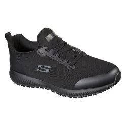 Skechers Men's Work Relaxed Fit: Squad SR - Myton Runners Black / Black -Fashion Shoes Shop 200051ec blk large