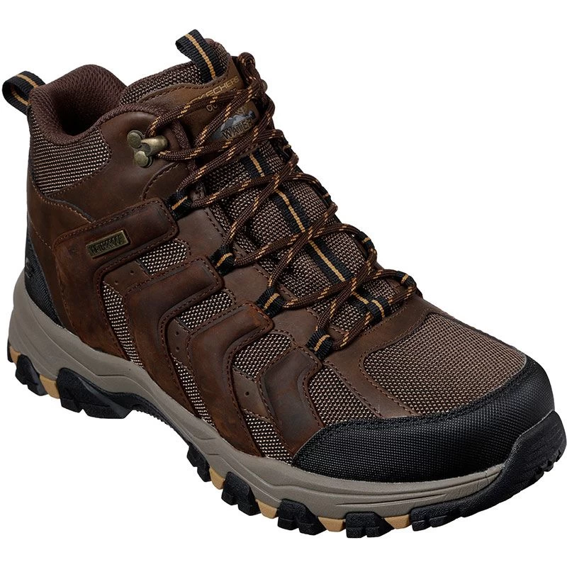 Skechers Men's Selmen Relodge Hiking Boots Chocolate / Dark Brown 3 Skechers Men's Selmen Relodge Hiking Boots Chocolate / Dark Brown - Image 3