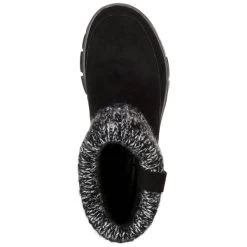 SKECHERS Women's Easy Going Heighten Fold Over Knit Collar Bootie -Fashion Shoes Shop 2061762 001 alt4