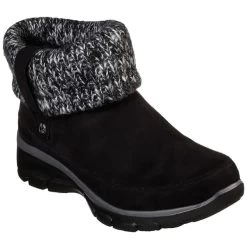 SKECHERS Women's Easy Going Heighten Fold Over Knit Collar Bootie