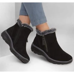 SKECHERS Women's Relaxed Fit: Easy Going - High Zip Boots -Fashion Shoes Shop 2082036 001 alt5