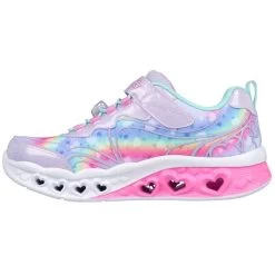 SKECHERS Girls' Flutter Heart Lights - Groovy Swirl Shoes -Fashion Shoes Shop 2090306 508 alt3