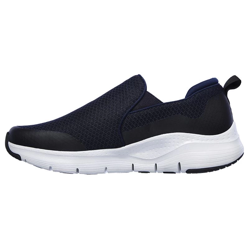 Skechers Men's Arch Fit Banlin Slip-On Runners Navy / Grey 2 Skechers Men's Arch Fit Banlin Slip-On Runners Navy / Grey - Image 2