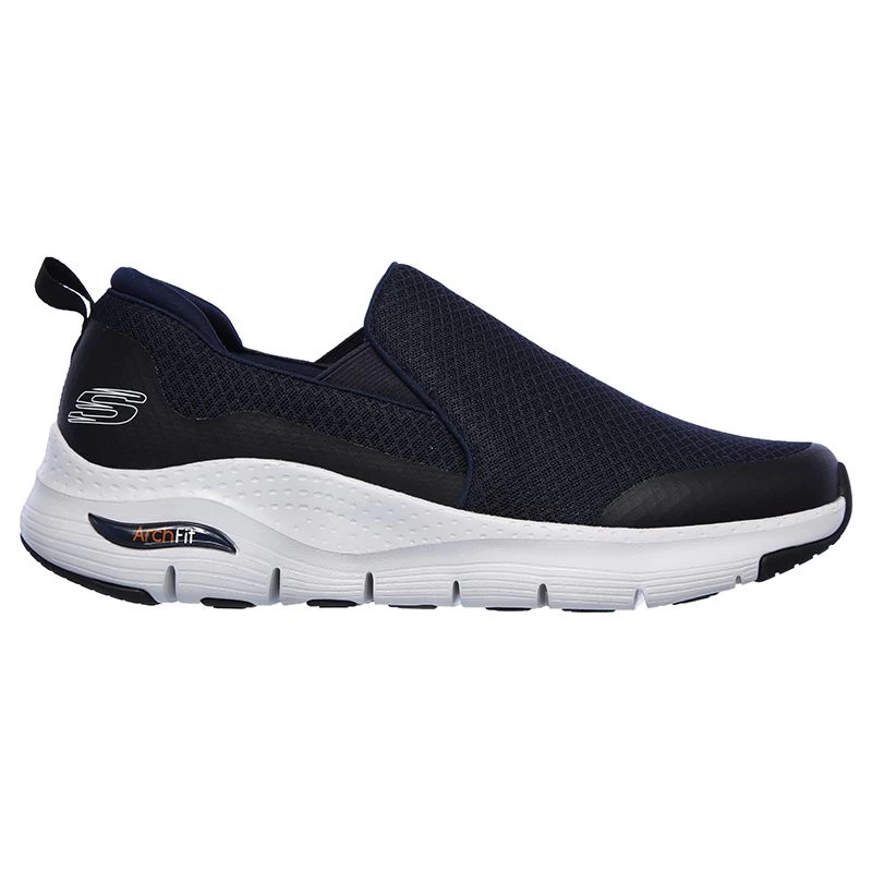 Skechers Men's Arch Fit Banlin Slip-On Runners Navy / Grey 1 Skechers Men's Arch Fit Banlin Slip-On Runners Navy / Grey